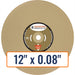 Diamond Products 12" x 0.08" Wet Tile Blade for Ceramic, Fiberglass, Soft/Porous Tiles