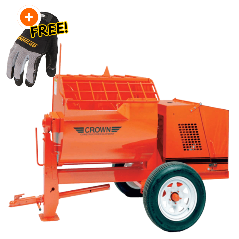 12 Cu Ft Mortar/Plaster Mixer Baldor Electric Motor | Highway Towable