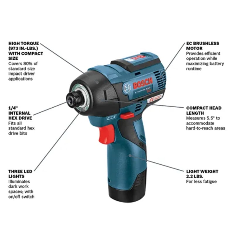 12V Max Brushless Impact Driver (Bare Tool)