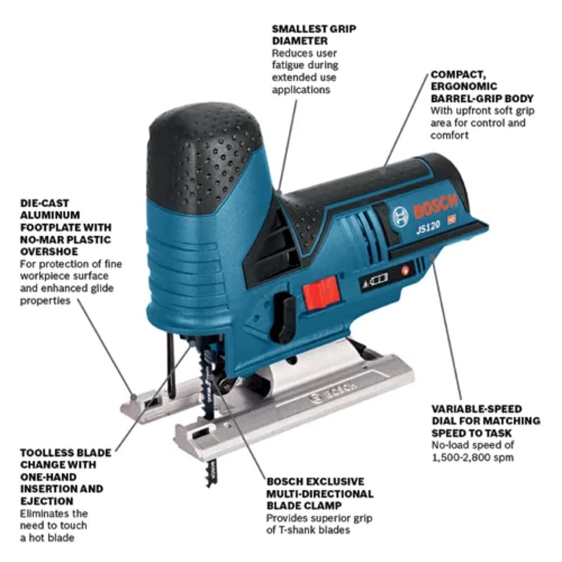 12V Max Barrel-Grip Jig Saw (Bare Tool)