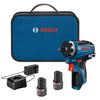 12V Max Brushless 1/4 In. Hex Two-Speed Screwdriver Kit with (2) 2.0 Ah Batteries