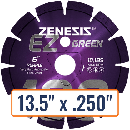 Diamond Vantage 13.5" x .250" Green Concrete Diamond Saw Blade with 1" Arbor Size