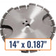 Diamond Products 14" x 0.187" Joint Cleaning Diamond Saw Blade with 1" Arbor Size