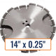 Diamond Products 14" x 0.25" Joint Cleaning Diamond Saw Blade with 1" Arbor Size