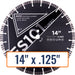 Diamond Vantage 14" x .125" General Purpose Diamond Saw Blade with 1" and 20mm Arbor Sizes