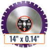 Asphalt Saw Blade - Imperial Purple Asphalt/Green Concrete Diamond Blades