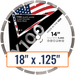 Diamond Vantage 18" x .125" General Purpose Diamond Saw Blade for Concrete with 1" and 20mm Arbor Sizes