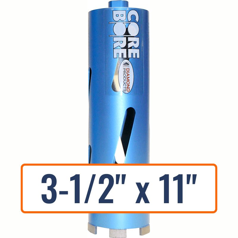 Diamond Products 3-1/2" Dry Hole Saw Core Drill Bit with 5/8"-11 Hub Size