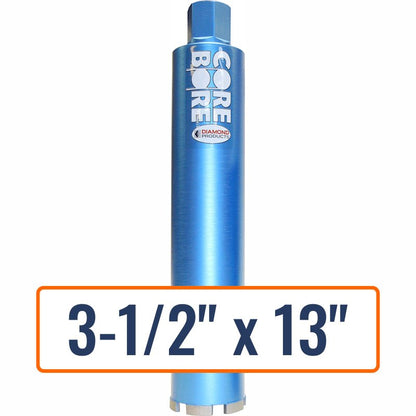 Diamond Products 3-1/2" x 13" Wet Segmented Core Drill Bit with 1-1/4"-7 Hub Size
