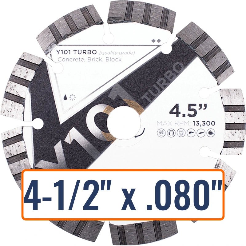 Diamond Vantage 4-1/2" Turbo Diamond Blade for General Purpose Cutting