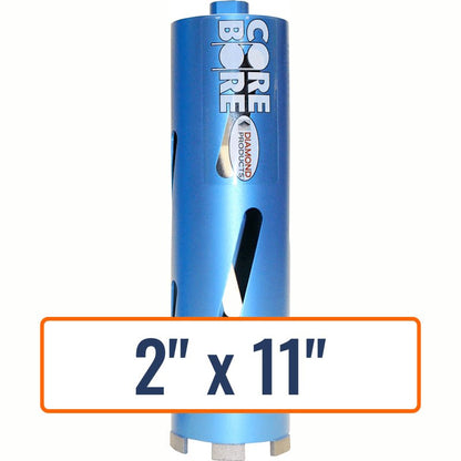 Diamond Products 2" x 11" Dry Hole Saw Core Drill Bit with 5/8"-11 Hub Size