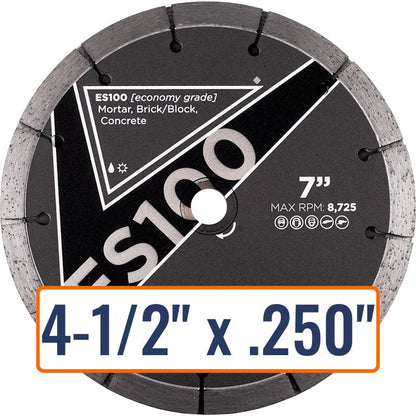 Diamond Vantage ES100 Double Tuck Point Blade 4-1/2" x .250" 7/8" 5/8