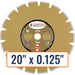 Diamond Products 20" x 0.125" Dry Walk Behind Diamond Saw Blade for General Purpose Concrete
