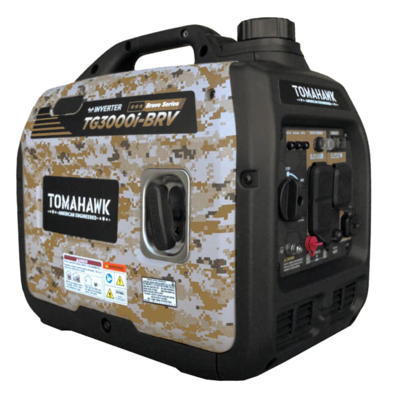 3000 Watt Inverter Generator Super Quiet Portable Gas Power Professional Use - Camo Special Edition TG3000i-BRV