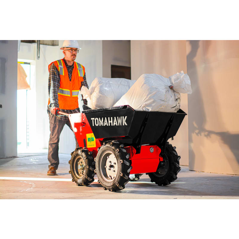 30" Concrete Power Buggy Electric Battery Mini Dumper 660-lb. Bucket Capacity TBUGGY300e-14