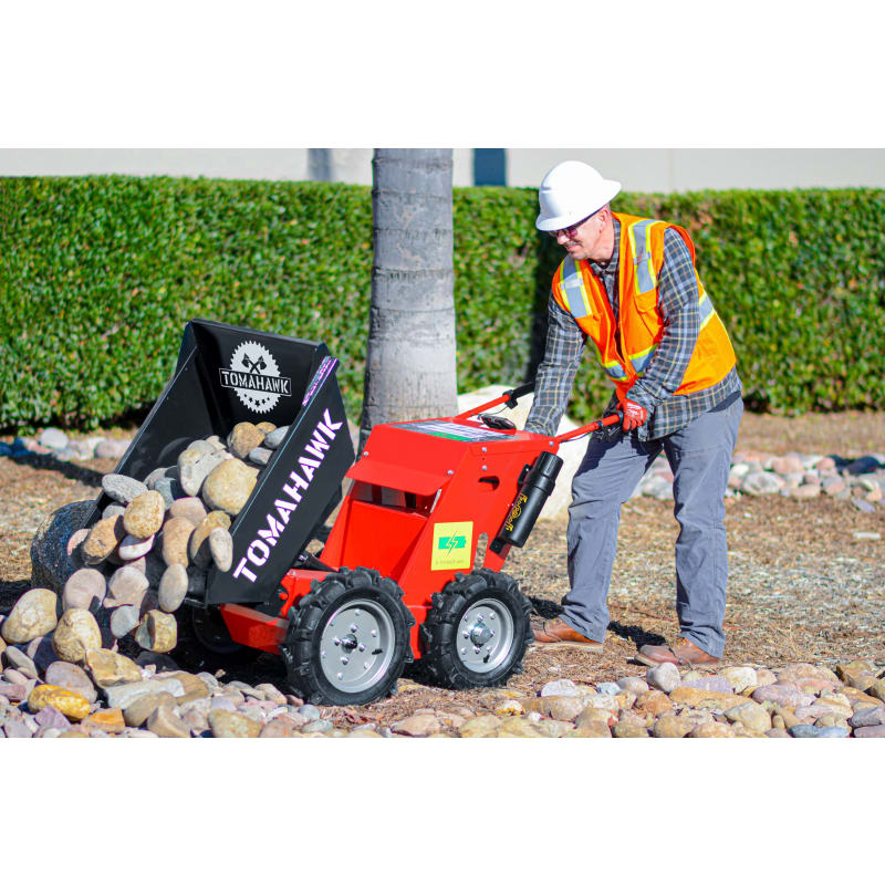 30" Concrete Power Buggy Electric Battery Mini Dumper 660-lb. Bucket Capacity TBUGGY300e-2
