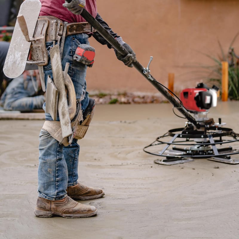 30" Portable Honda Concrete Power Trowel with 18ft Bull Float Handle GX35 JXPT30H-3