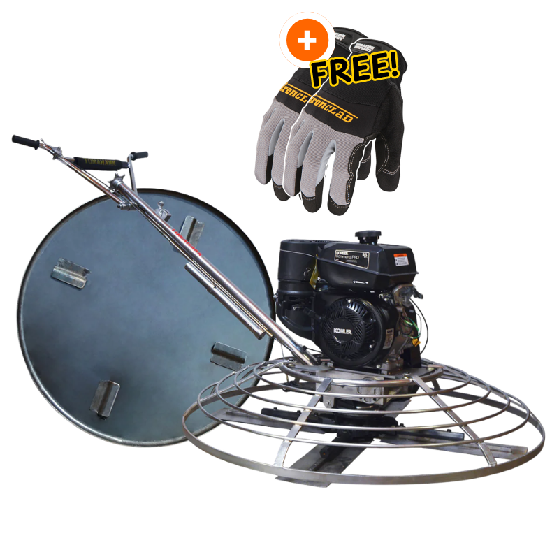 Power Trowel Concrete For Smooth Finishes