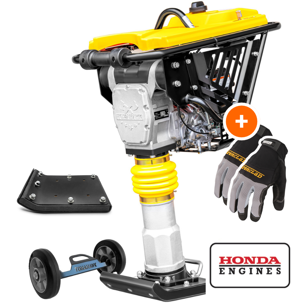 3 HP Honda Vibratory Rammer Tamper with Honda GX100 Engine 3350 lbs/ft