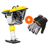 3 HP Honda Vibratory Rammer Tamper with Honda GX100 Engine 3350 lbs/ft W/ Free Vibration Impact Ironclad Gloves
