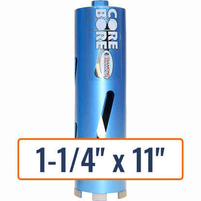 Diamond Products 1-1/4" x 11" Dry Hole Saw Core Drill Bit with 5/8"-11 Hub Size