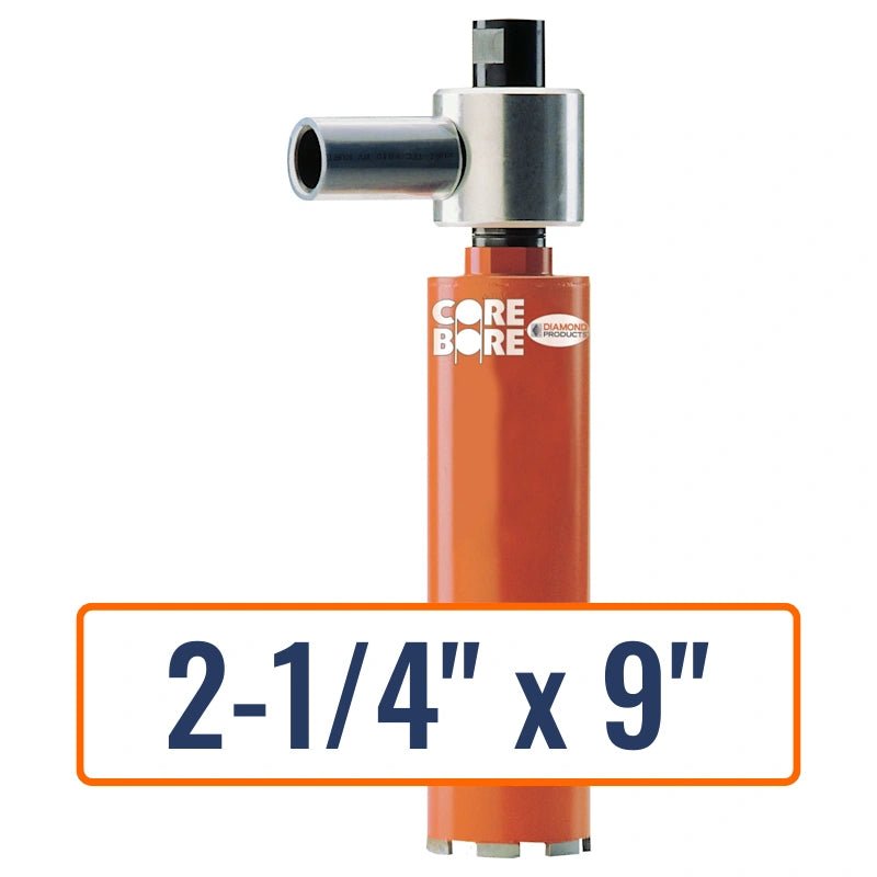 Diamond Products 2-1/4" x 9" Vacuum Core Drill Bit with 5/8"-11 Hub Size