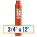 Diamond Products 3/4" x 12" Wet Segmented Core Drill Bit for General Purpose with Open End Hub