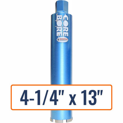 Diamond Products 4-1/4" x 13" Wet Segmented Core Drill Bit with 1-1/4"-7 Hub Size
