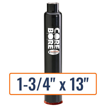 Diamond Products 1-3/4" x 13" Precast Concrete Core Drill Bit with 1-1/4"-7 Hub Size