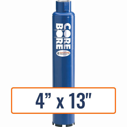 Diamond Products 4" x 13" Wet Professional Core Drill Bit with Open Hub - BTO4000