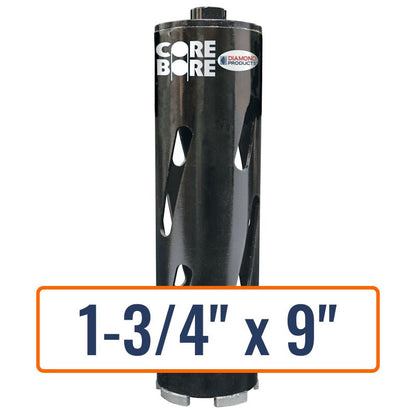 Diamond Products 1-3/4" x 9" Dry Hole Saw Core Drill Bit with 5/8"-11 Hub Size