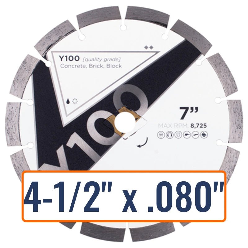 Diamond Vantage 4.5" x .080" General Purpose Diamond Saw Blade with 7/8" and 5/8" Arbor Sizes