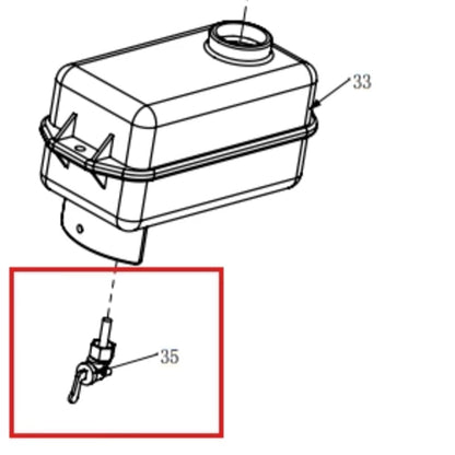 4 Stroke Carburetor for JX60H and TR68H Tamping Rammer (Part #35) JX60H-TR68H-CARB-2