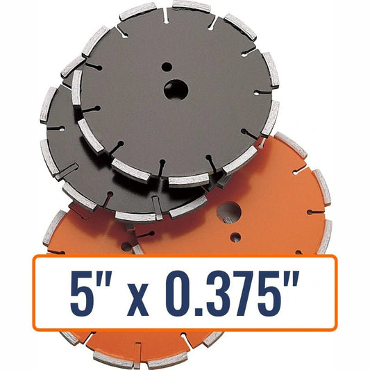 Diamond Products 5" x 0.375" Crack Chaser Blade with 1" Arbor Size