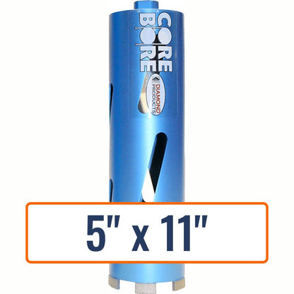 Diamond Products 5" x 11" Dry Hole Saw Core Drill Bit with 5/8"-11 Hub Size