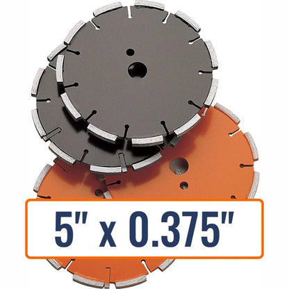 Diamond Products 5" x 0.375" Crack Chaser Blade with 1" Arbor