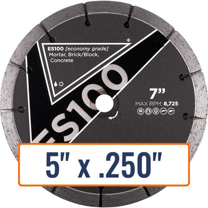 Diamond Vantage 5" x .250" Double Tuck Point Diamond Saw Blade with 7/8" and 5/8" Arbor Sizes