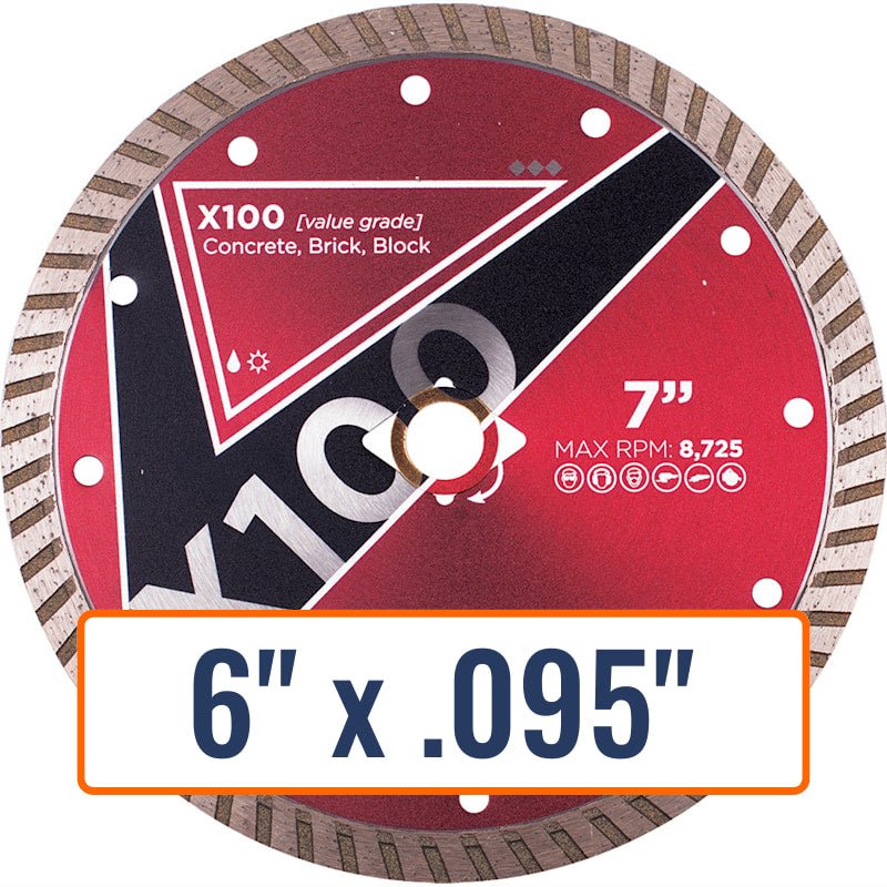Diamond Vantage 6" x .095" General Purpose Diamond Saw Blade