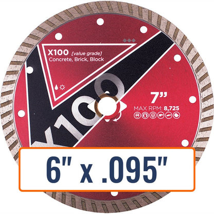 Diamond Vantage 6" x .095" General Purpose Diamond Saw Blade