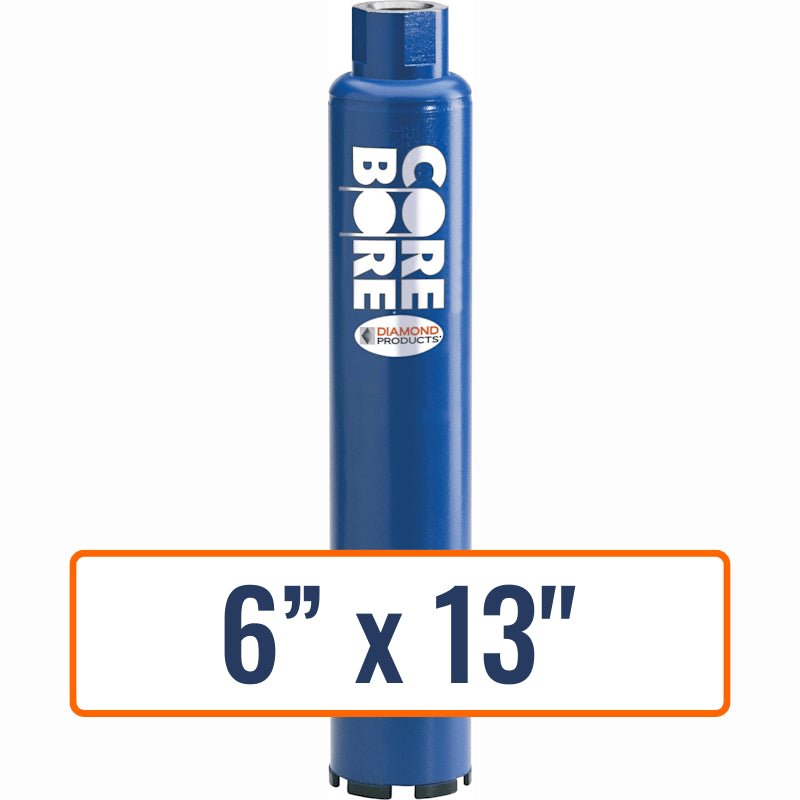 Diamond Products 6" x 13" Wet Professional Core Drill Bit with Open End Hub
