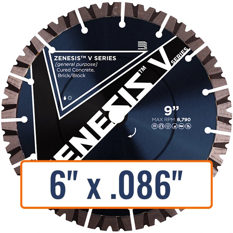 Diamond Vantage 6" x .086" General Purpose Diamond Saw Blade