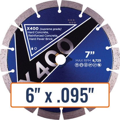 Diamond Vantage 6" x .095" Diamond Saw Blade for Hard Materials
