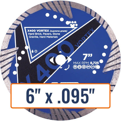 Diamond Vantage 6" x .095" Diamond Saw Blade for Hard Materials