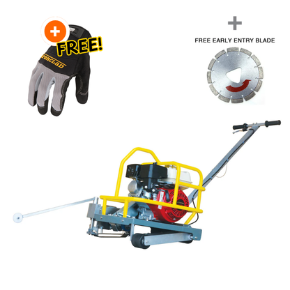 Soft Cut Concrete Saw – 6" Blade, 1 3/16" Depth, 3.5HP Engine