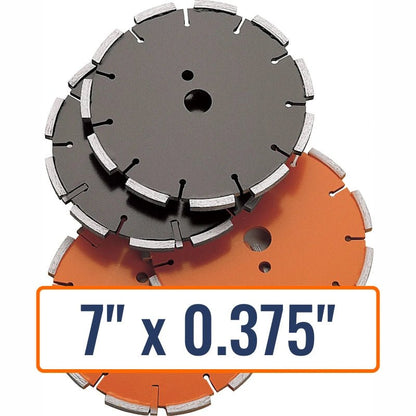 Diamond Products 7" x 0.375" Crack Chaser Blade with 1" Arbor