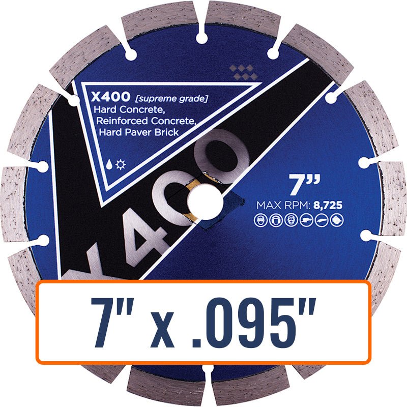 Diamond Vantage 7" x .095" Diamond Saw Blade for Hard Materials