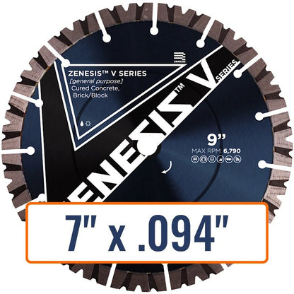 Diamond Vantage 7" x .094" General Purpose Diamond Saw Blade