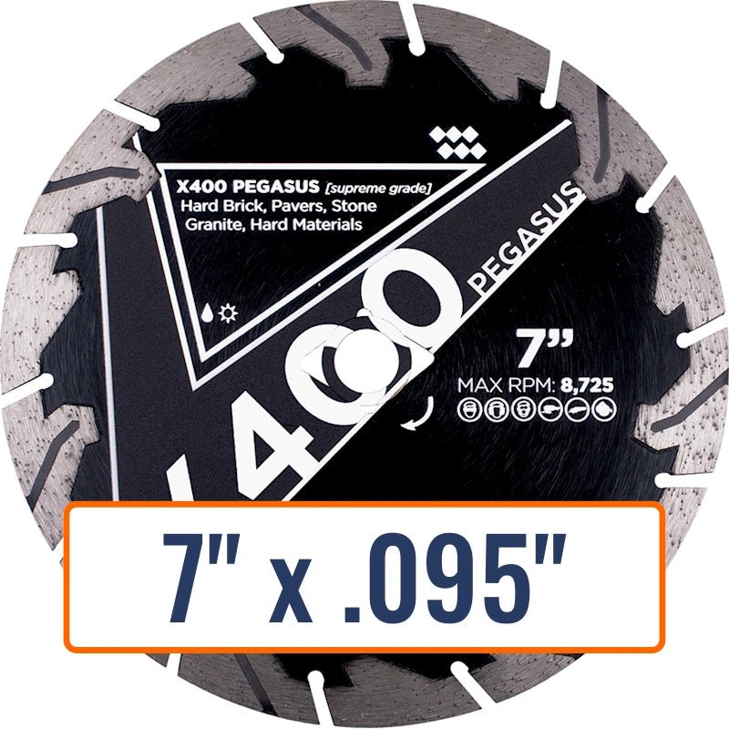 Diamond Vantage 7" x .095" Diamond Saw Blade for Hard Materials