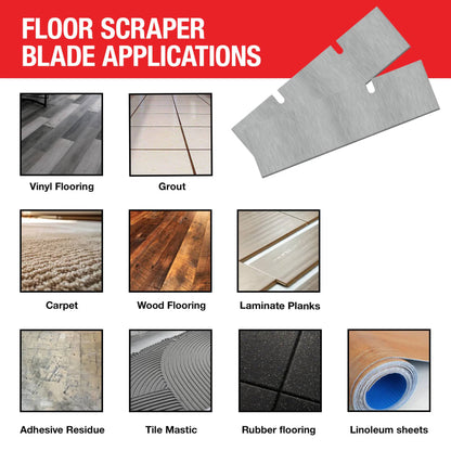 7" X 3" General Purpose Floor Scraper Tile Stripper Blade for TSCP8 TSCP8-B7X3-3