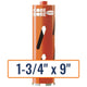 Diamond Products 1-3/4" x 9" Dry Hole Saw Core Drill Bit with 5/8"-11 Hub Size